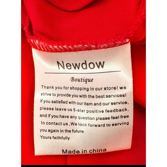 New Dow Boutique Classic Collection Sexy Red 50's Retro Pencil Dress, L - Picture 14 of 15